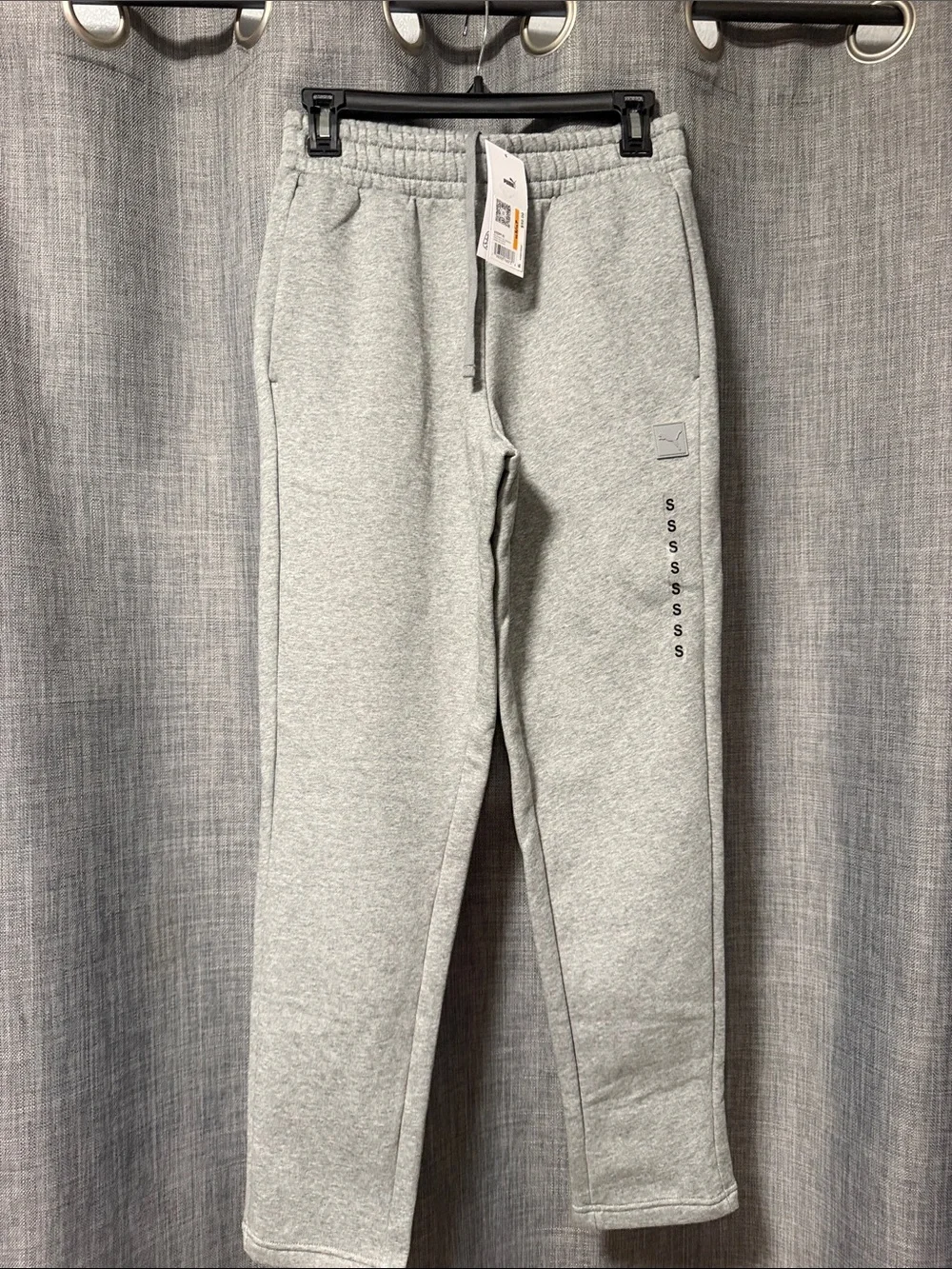 Puma Light Gray mean  Fleece Joggers